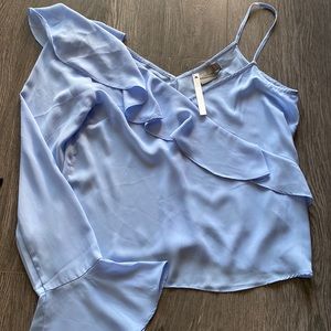 ASOS one shoulder chiffon top